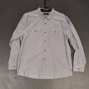 Men's Gray Button-Up Shirt
